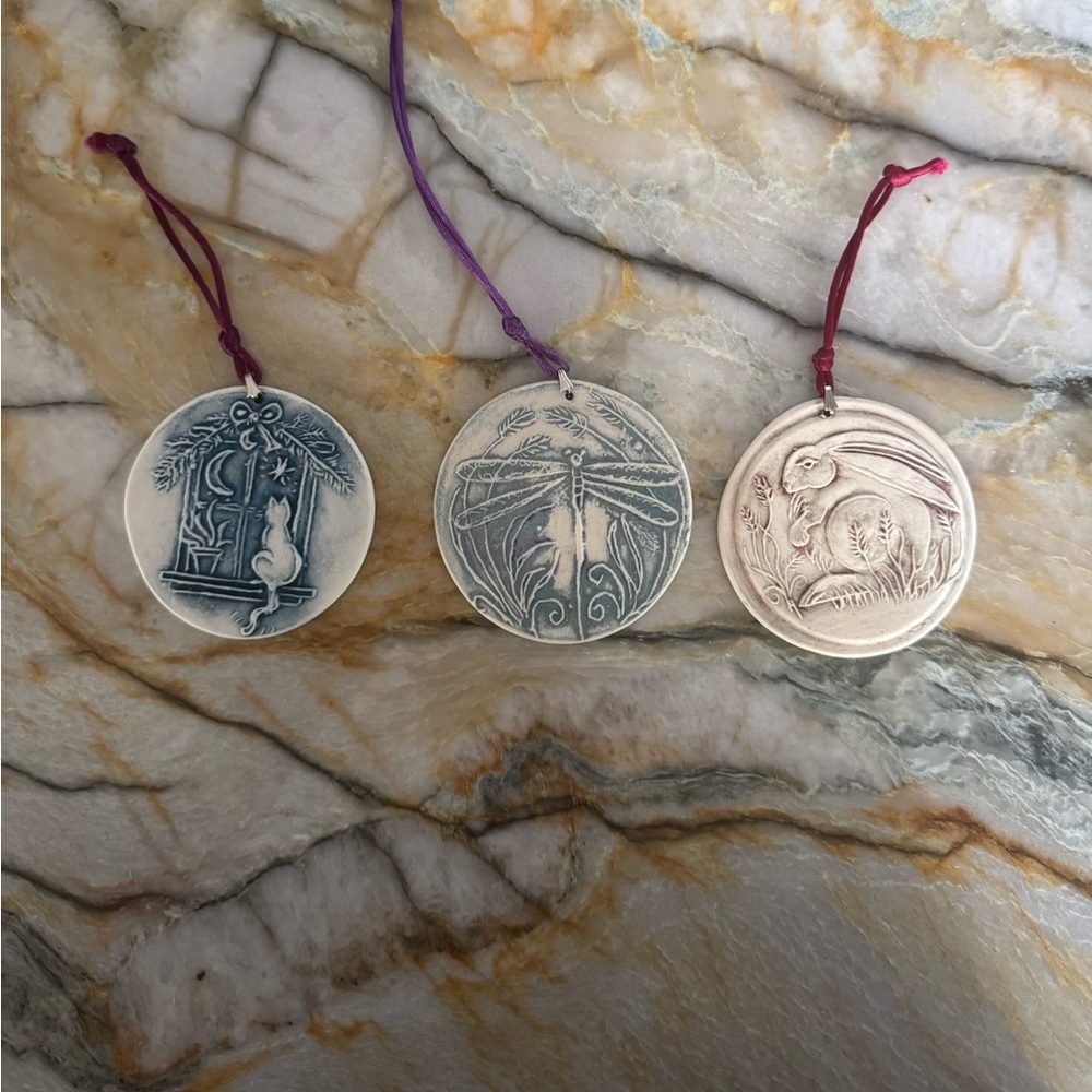 Ceramic Animal Ornament Set
